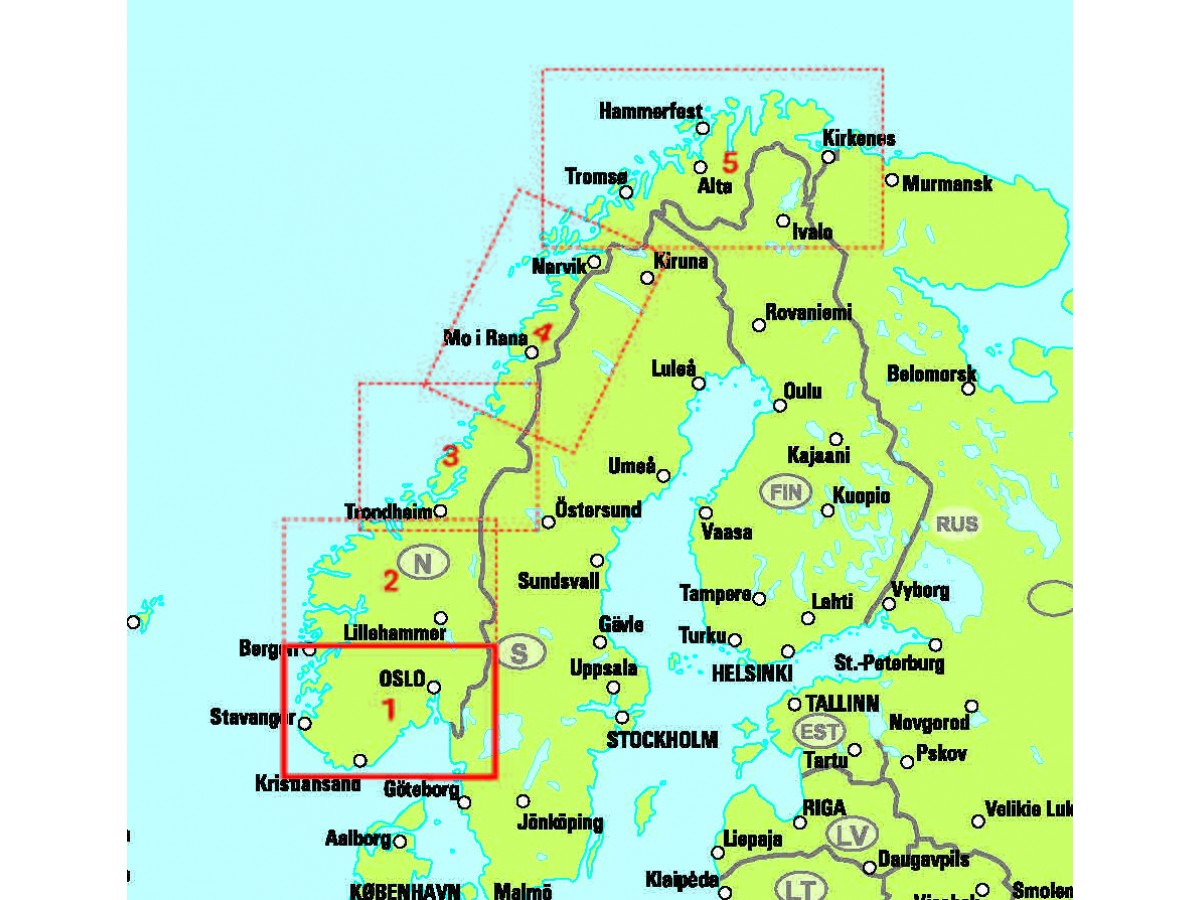 Norge Karta